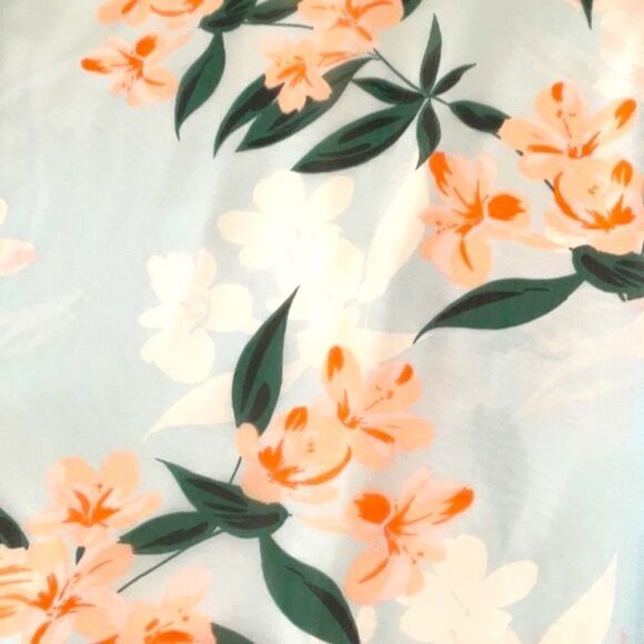 DONNA MORGAN NWT CONTRAST TIE DROP WAIST FLORAL DRESS SIZE 6 - Picture 10 of 10